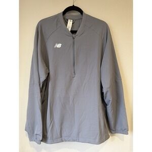 New Balance LS 3000 Batting jacket mens L large NEW grey gunmetal